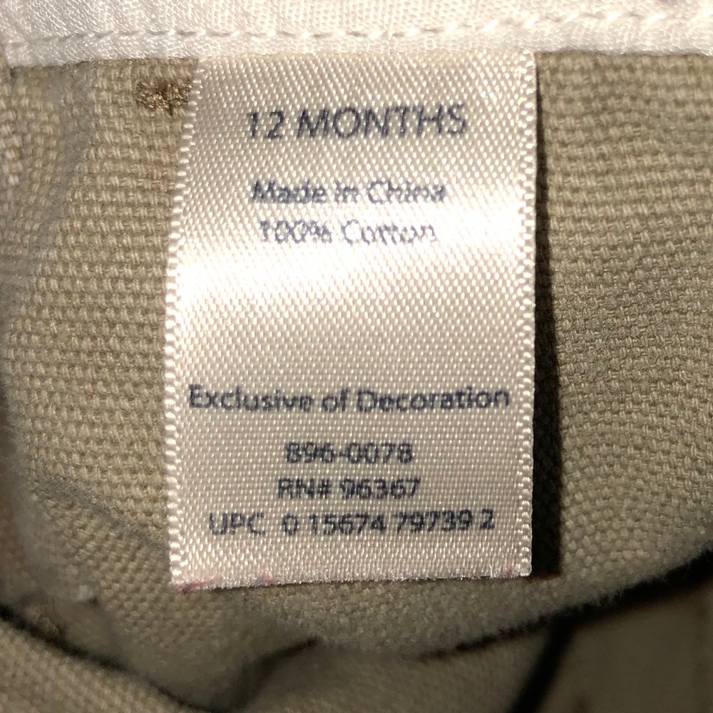 OshKosh 2-piece overalls and onesie moose 12 mo - Picture 5 of 7